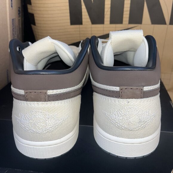 NEW Nike Air Jordan 1 Low Pale Ivory Baroque Brown IB8058-110 Men Size 14 main image 5